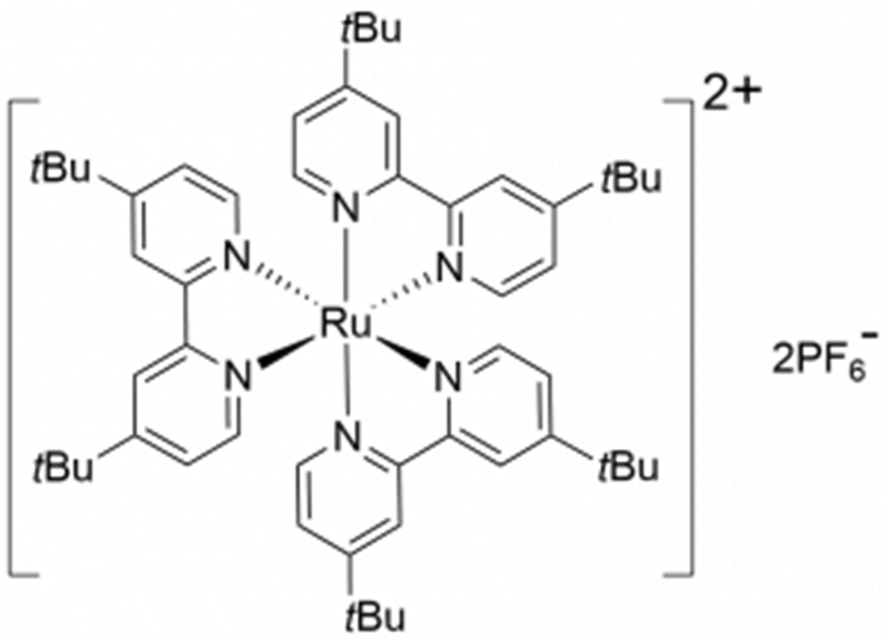 [Ru(dtbbpy)3] [PF6]2 CAS 번호: 75777-87-6
   